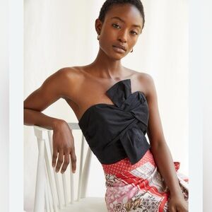 Gorgeous Anthropologie smocked tube bow top NWT